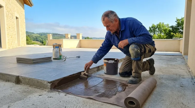Étanchéité sous carrelage & terrasse carrelée Lyon